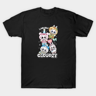 Funny Halloween Cloudzy Labubu Lover T-Shirt